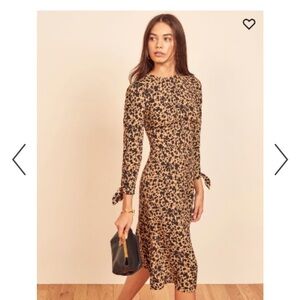 Leopard Print Long Sleeve Dress